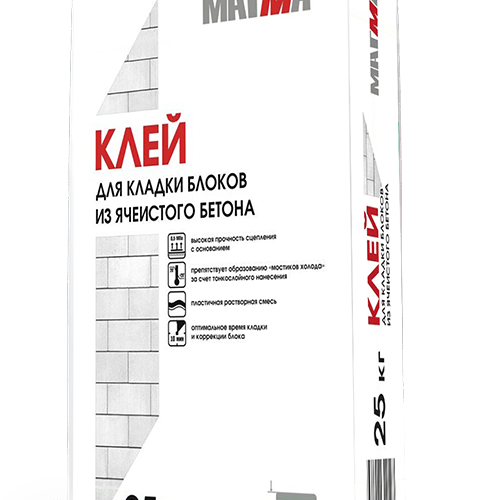 Клей для кладки блоков из ячеистого бетона