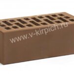 Кирпич лицевой керамический утолщенный коричневый М150 ГОСТ530-2012