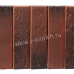 Кирпич лицевой керамический одинарный с утолщенной стенкой кортен флеш руст М150