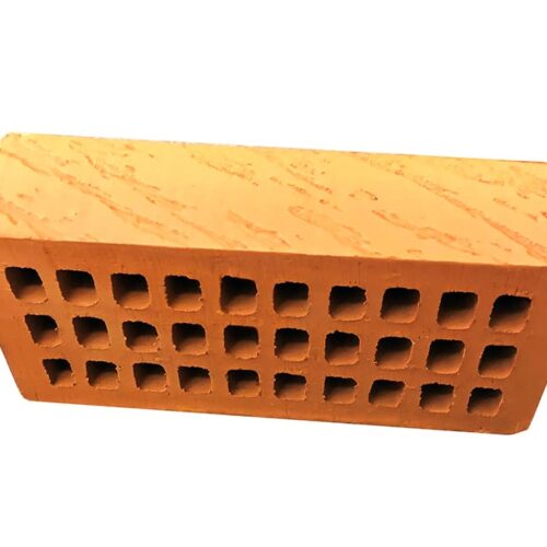 Кирпич лицевой пустотелый одинарный "Волна" красный