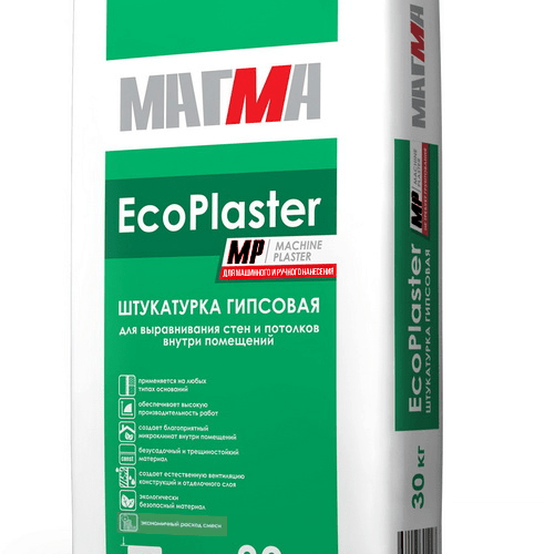 Штукатурка гипсовая «EcoPlaster MP»