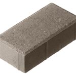 Тротуарная плитка Брусчатка 200×100х60 Стандарт Серый