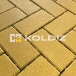 Брусчатка "Моно Желтая" 100x200х50 мм
