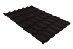 Металлочерепица Классик ("Classic") v02 0,5 Satin RAL 9005 черный