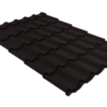 Металлочерепица Классик ("Classic") v01 0,5 Velur X RAL 9005 черный