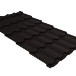 Металлочерепица "Квинта плюс" ("Kvinta plus") 0,5 Satin Matt TX RAL 9005 черный