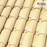 Керамическая черепица La Escandella Curved Roof Tile T5P Paja 215×500 мм