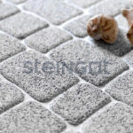 Тротуарная плитка Steingot Granit Premium Классика Bianco Nero, микс размеров