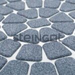 Тротуарная плитка Steingot Granit Premium Классика круговая Grafito Scuro, микс размеров