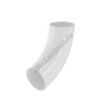 Колено сливное Aquasystem D100 мм, GreenCoat Pural BT, RR 20 (белый)