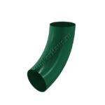 Колено трубы Aquasystem D100 мм, GreenCoat Pural BT, RAL 6005 (зеленый)