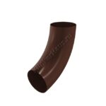 Колено трубы Aquasystem D100 мм, GreenCoat Pural BT, RAL 8017 (коричневый)