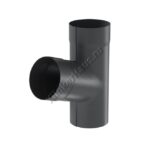 Тройник Aquasystem D90 мм, GreenCoat Pural BT matt, RR 23 (серый)