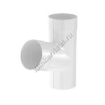 Тройник Aquasystem D90 мм, GreenCoat Pural BT, RR 20 (белый)