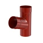 Тройник Aquasystem D90 мм, GreenCoat Pural BT, RR 29 (красный)