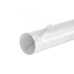 Труба водосточная 3м Aquasystem D100 мм, GreenCoat Pural BT, RR 20 (белый)
