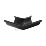 Угол 90 гр внешний Aquasystem D125 мм, GreenCoat Pural BT matt, RR 33 (черный)