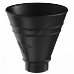 Воронка водосборная круглая Aquasystem D100 мм, GreenCoat Pural BT matt, RR 33 (черный)