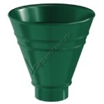 Воронка водосборная круглая Aquasystem D90 мм, GreenCoat Pural BT, RAL 6005 (зеленый)