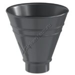 Воронка водосборная круглая Aquasystem D90 мм, GreenCoat Pural BT, RR 23 (серый)