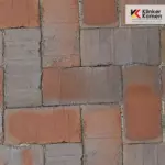 Клинкерная брусчатка OLFRY Rot-Blau-Bunt deLuxe KO 240x115x52 мм